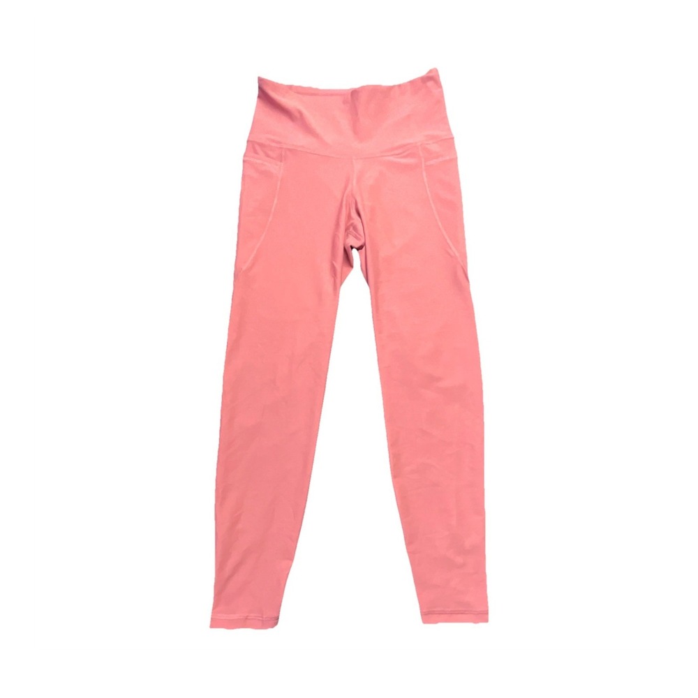 Old Navy Powersoft Pink Ankle Leggings Women's M Pockets Stretch